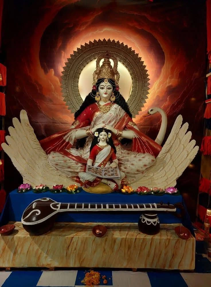 Saraswati — Veena Detail